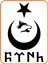 Türk Yazılı Ay Yıldız Kurt Hilal Oto Sticker 30X20 cm Siyah 1