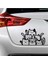 Siyah Kediler Araba Stickerı - Siyah Kediler Araba Çıkartması 1