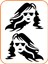 Kadın Madonna 2 Adet Sağ-Sol Takım Ticari Araç Oto Sticker 30X23 cm Siyah 1