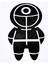 Squıd Game Oto Motor Laptop Duvar Folyo Sticker 10X15 cm 1