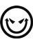 Evil Smiley Jdm Japonca Sticker Araba Oto Arma Duvar Çıkartma 20 cm 1