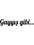 Gayyış Gibi Oto Sticker Araba Cam Sticker Siyah 20 x 4 cm 1