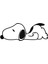 Snoopy Breast Cancer Sticker Araba Oto Arma Duvar Çıkartma 20 cm 1