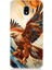 Samsung Galaxy J2 Pro Uyumlu Uçan Savaşçı Kartal Desenli Silikon Kılıf 1