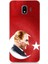 Samsung Galaxy J2 Pro Uyumlu Bayrak ve Mustafa Kemal Atatürk Desenli Silikon Kılıf 1