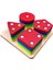 Wooden Toys Doğal Ahşap Eğitici Oyuncak Kare 4'lü Sütun Geometrik Şekil HMH-048 1