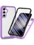 Samsung Galaxy S24 Için Yerleşik Ekran 360 Tam Koruma Telefon Kılıfı - Mor (Yurt Dışından) 1