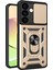 Samsung Galaxy S24+ Için Halka Ayaklı ve Kayar Kamera Kapaklı Telefon Kılıf - Kırmızı (Yurt Dışından) 1