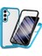 Samsung Galaxy S24 Için Yerleşik Ekran 360 Tam Koruma Telefon Kılıfı - Mavi (Yurt Dışından) 1