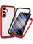 Samsung Galaxy S24 Için Yerleşik Ekran 360 Tam Koruma Telefon Kılıfı - Kırmızı (Yurt Dışından) 1