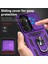 Samsung Galaxy S24+ Için Halka Ayaklı ve Kayar Kamera Kapaklı Telefon Kılıf - Mor (Yurt Dışından) 2