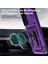 Samsung Galaxy S24+ Için Halka Ayaklı ve Kayar Kamera Kapaklı Telefon Kılıf - Mor (Yurt Dışından) 3