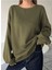 Düz Bisiklet Yaka Sweat - Yeşil 2