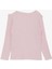 Kız Çocuk Uzun Kollu Tişört Yakası Fırfırlı Armalı 3-8 Yaş, Pembe 2