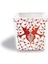 Dekoratif Buzlu Cam Mumluk Karen Kuşlar Desen 8x8 cm (4 Adet) 1
