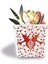 Dekoratif Buzlu Cam Mumluk Karen Kuşlar Desen 8x8 cm (4 Adet) 2