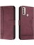 Motorola Moto E40 Kart Yuvaları Için El Kayışı Flip Folio Pu Telefon Kılıfı (Yurt Dışından) 1