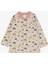 Kız Bebek Pijama Takımı Renkli Gökkuşağı Desenli Bej 4 Ay-1 Yaş, Bej 3