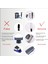 Tıraş Başlığı x 3 Stili USB Şarj Edilebilir Erkekler Tıraş Makinesi Kenarlı Jilet Burun Saç Düzeltici Çok Işlevli Düzeltir Tam Kit Tıraş Makinesi (Yurt Dışından) 5