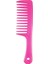 Pembe Tarzı 1 Adet Anti-Statik Büyük Geniş Diş Tarak Kuaförlük Tarak Kadın Asılı Delik Kolu Kavrama Kıvırcık Saç Fırçası Güzellik Saç Tarak (Yurt Dışından) 1