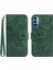 Kart Yuvaları Tutucu Kabartmalı Ayçiçeği Pu ile Oppo Oppo 4 Pro 5g Için Kılıf (Yurt Dışından) 1