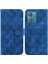 Motorola Kenar 40 Neo Pu Deri Kickstand Çift 8 Kabartmalı Telefon Kılıfı (Yurt Dışından) 1