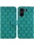 Tecno Pova 5 Pro Kickstand Çift 8 Kabartmalı Pu Deri Için Telefon Kılıfı (Yurt Dışından) 1