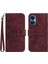 Onur X7 Flip Cüzdan Için ile Lüks Pu Deri Kabartmalı Telefon Kılıfı (Yurt Dışından) 1