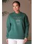 Uzun Kollu Yeşil Kadın Sweatshirt 0850-2K4 1