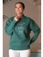Uzun Kollu Yeşil Kadın Sweatshirt 0850-2K4 4