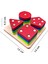 Wooden Toys Doğal Ahşap Eğitici Oyuncak Kare 4'lü Sütun Geometrik Şekil HMH-048 4