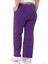 Büyük Beden Paçası Püsküllü Dizi Dikiş Detaylı Cepli Mor Pantolon 3