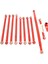 Metal Çekme Çubuğu Direksiyon Servo Bağlantı Çubuğu 1/12 Rc Araba Aksesuarları, Kırmızı (Yurt Dışından) 1