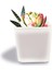 Dekoratif Buzlu Cam Mumluk 8x8 cm (2 Adet) 1