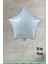 Retro Mavi Yıldız Balon 18INÇ 45CM Retro Renk Balonlar 1