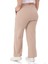 Büyük Beden Paçası Püsküllü Dizi Dikiş Detaylı Cepli Bej Rengi Pantolon 3