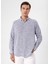 Regular Fit Düğmeli Yaka Düz Lacivert Erkek Gömlek GM1008300078 1