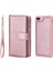 Iphone 8 Plus Için / 7 Artı / 6s Plus / 6 Plus Kt Çok Fonksiyonlu Seri-4 Çıkarılabilir 2-1 Arada Tpu + Fermuar Cüzdan Stand Deri Taşınabilir Kapak - Altın Gül (Yurt Dışından) 3