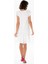 Kolsuz Şile Bezi Nakışlı Delfin Kısa Yazlık Otantik Elbise Beyaz Byz 2