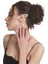 Kadın Gümüş Renk Lak Kaplama Taşlı Dokulu Yaprak Stilizesi Sol Kulak Earcuff & Kıkırdak Küpe 4