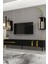 Lükens Tv Ünitesi Siyah Gold 180 cm 2