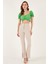 Slim Fit Büzgü Detaylı Kalp Yaka Crop Bluz Kadın Bluz 5865601 4