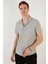 Apaş Yaka Kısa Kollu Regular Fit Gömlek Erkek Gömlek Cf24S115882 2