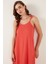 Regular Fit Ip Askılı Uzun Elbise Kadın Elbise 5865732 4