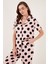 Rahat Kesim Bol Paça Mono Yaka Kısa Kollu Pijama Takımı Bayan Pijama Takımı 6110290 3