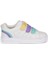 Arel Beyaz Cırtlı Renkli Hafif Kız Çocuk Sneakers Ayakkabı 1