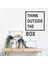 Think Outside The Box Dekoratif Duvar Stickerı, Duvar Dekorasyon Yazıları, Duvar Sticker 1
