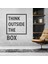 Think Outside The Box Dekoratif Duvar Stickerı, Duvar Dekorasyon Yazıları, Duvar Sticker 3
