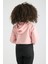 Kapüşonlu Uzun Kol Pembe Renk Kız Çocuk Sweatshirt 3