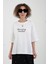 Ekru Morning Baskılı Oversize Tshirt 3